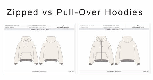 Zipped vs Pull-Over Hoodies: What Changes in the Tech Pack and Pattern