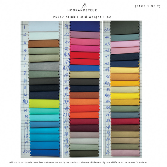 Krinkle Taslan Fabric by Hook and Eye UK