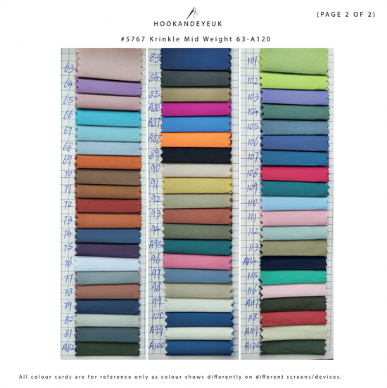 Krinkle Taslan (page 2 of 2): None stretch, smooth outer & inner face from Hook and Eye UK