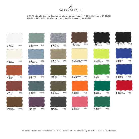 Cotton Jersey 290gsm: mechanical stretch from Hook and Eye UK