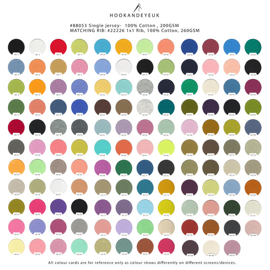 Cotton Loopback 360gsm from Hook and Eye UK