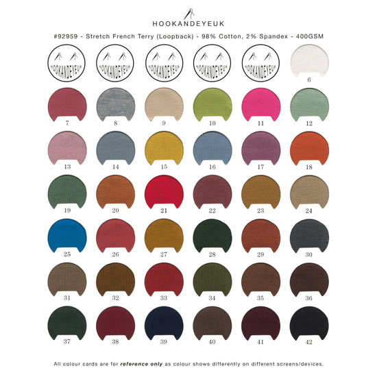Stretch French Terry 400gsm from Hook and Eye UK