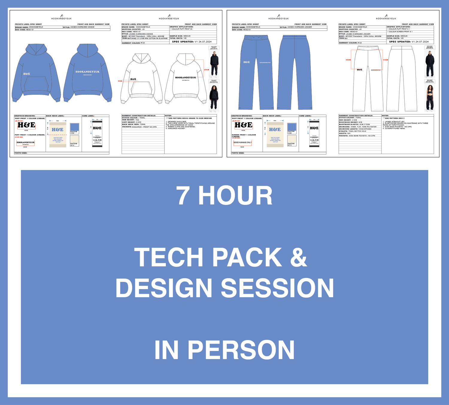 Tech Pack Design Session (7 Hours In-Person) – HOOK AND EYE UK